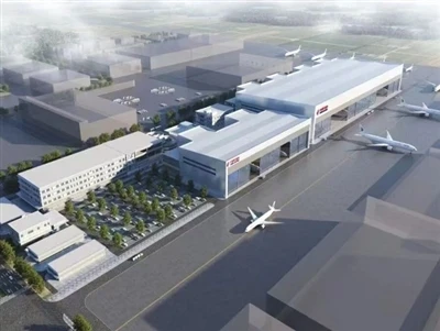 Asia's Largest Hanger's Main Structure Completed